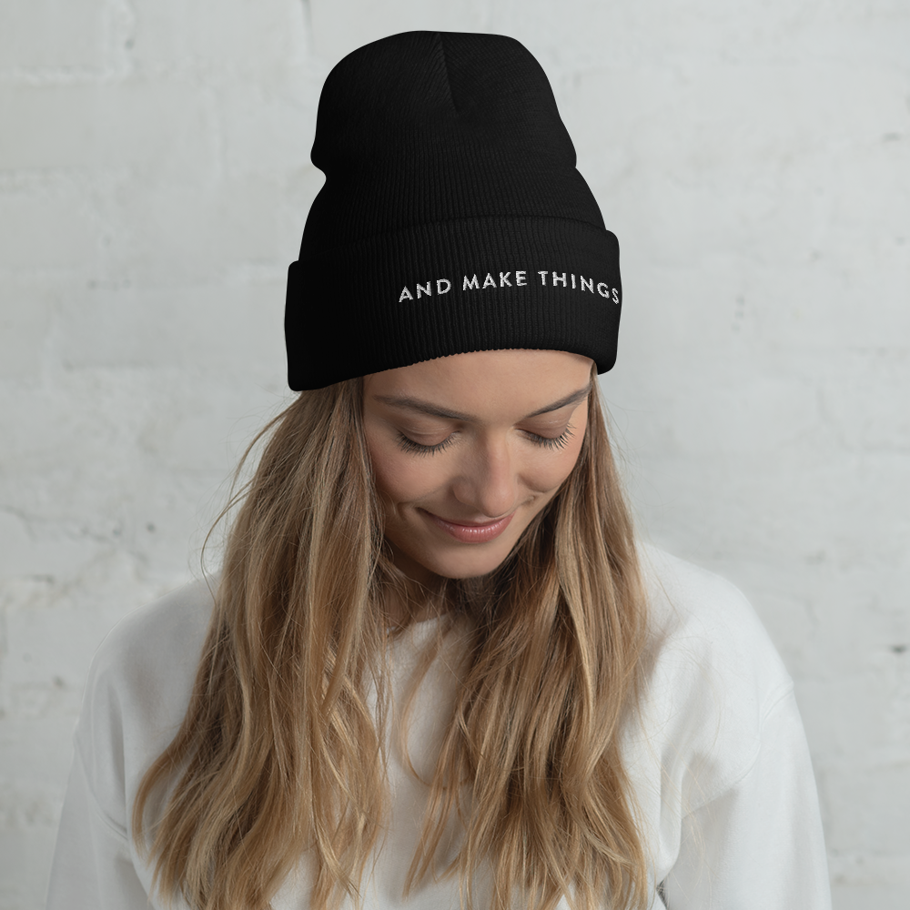 AND MAKE THINGS Cuffed Beanie