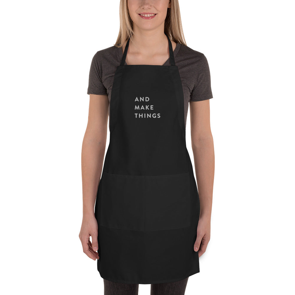 AND MAKE THINGS Embroidered Apron