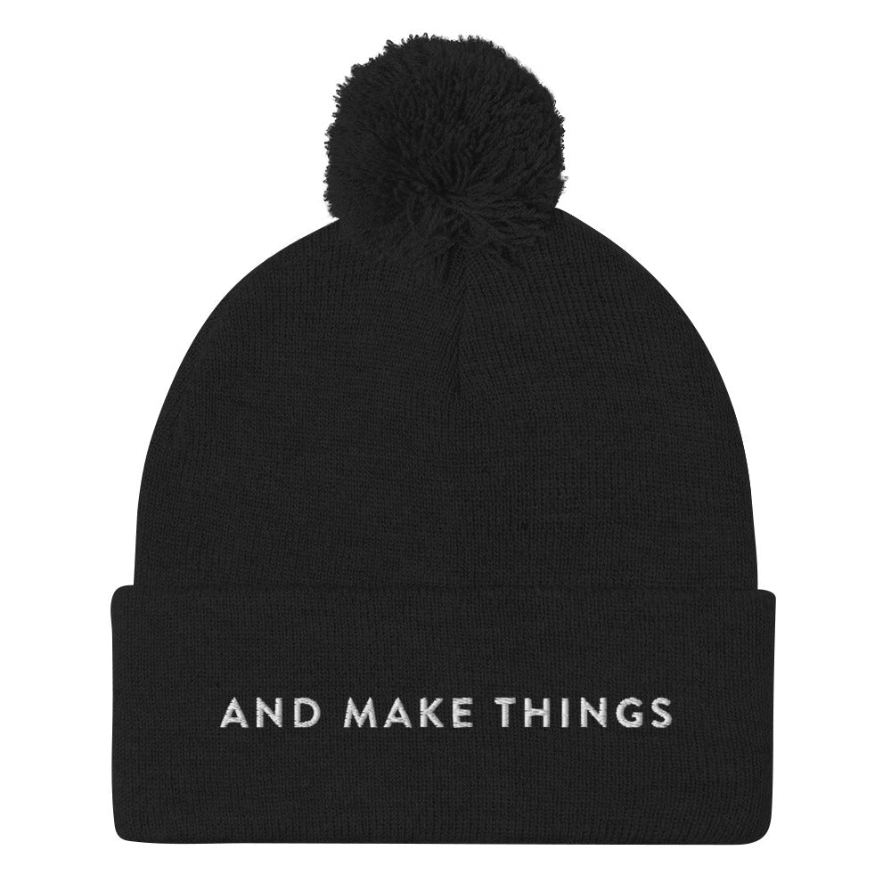 AND MAKE THINGS Pom-Pom Beanie