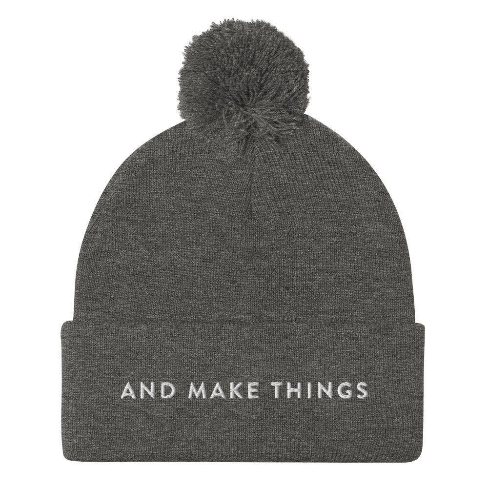 AND MAKE THINGS Pom-Pom Beanie